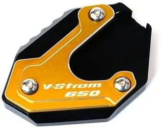 Vista 13 de TEMKIN W for Suzuki V-Strom 650/XT VSTROM 650 DL650 2004-2022 2021 Motorcycle CNC Kickstand Foot Side Stand Extension Pad Support Plate Y