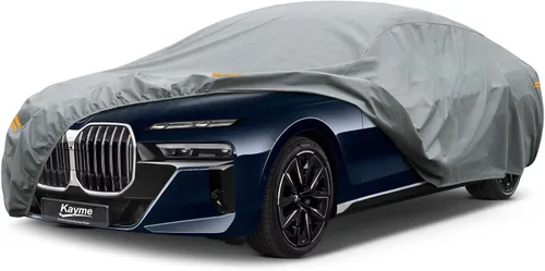 Vista 82 de Kayme Funda de Coche de Servicio Pesado Impermeable para Todo Tipo de Clima, Ajuste Personalizado para Tesla Model S, Cubierta Exterior Completa