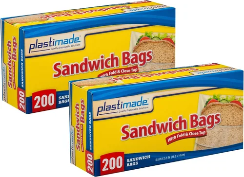 Vista 8 de Bolsas de almacenamiento de plástico desechables con lazo giratorio original, tamaño de 1 galón, 75 bolsas, ideales para el hogar, oficina