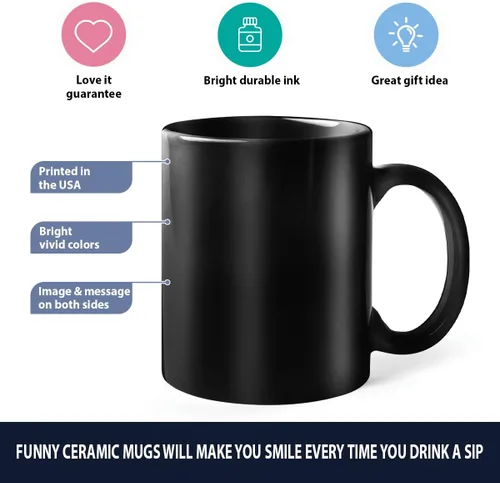 Vista 7 de CUBICER Taza de café de cerámica negra personalizada, tazas religiosas, con nombre personalizado, tazas grandes con refranes para mujeres, hombres