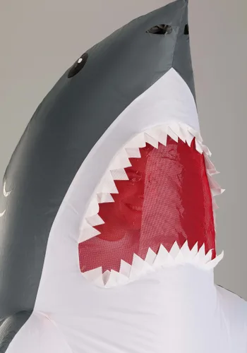 Vista 4 de Disfraz inflable de tiburón para adulto Multicolor