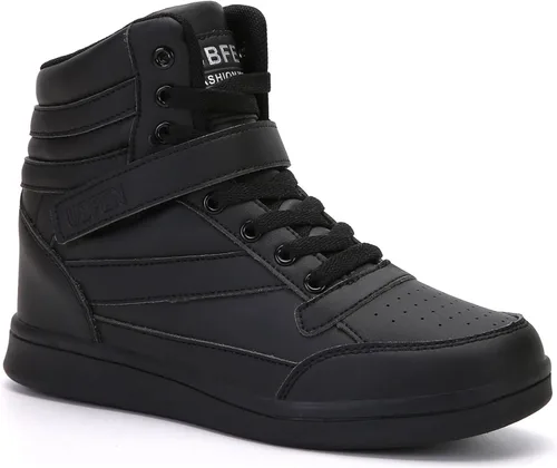 Vista 8 de UBFEN Womens high top Ankle Support Sneakers Vibrant Colour Hidden Wedge Heel Retro 80s Tennis Shoes for Girls Cosplay Removable Insole Footwear