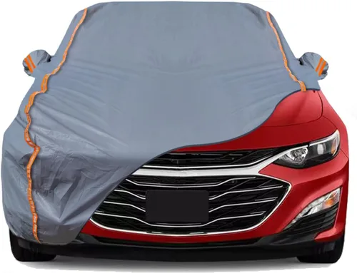 Vista 32 de TUCAREST - Funda de auto completa de 6 capas de alta calidad, diseño de cremallera de carcasa dura, impermeable, resistente a la intemperie