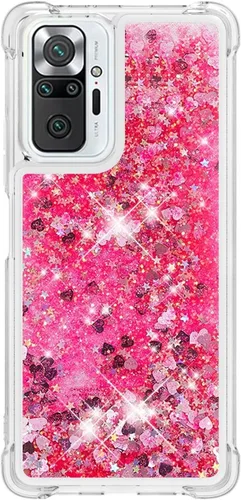 Vista 15 de Funda de silicona transparente con purpurina para Xiaomi Redmi A1 Bling Liquid Clear Star Heart Silicone Bumper a prueba de golpes, funda Azul