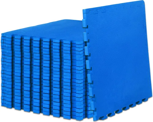 Vista 8 de ProsourceFit Alfombrilla de Ejercicio Tipo Rompecabezas Extra Gruesa ¾" y 1", Baldosas Entrelazadas de Espuma EVA para Suelo de Entrenamiento