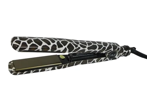 Vista 8 de ISO Beauty - Plancha iónica de titanio, leopardo rosa, 1 pulgada x 3 pulgadas Pink Leopard