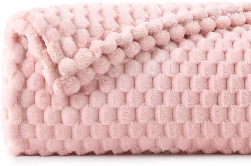Vista 151 de BEDELITE Manta de forro polar para sofá y cama, manta decorativa de jacquard 3D de almendra, súper suave y acogedora, manta mullida cálida adecuada