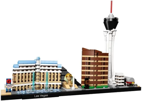 Vista 4 de LEGO Architecture Skyline Collection Las Vegas Kit de construcción 21047 (487 piezas)