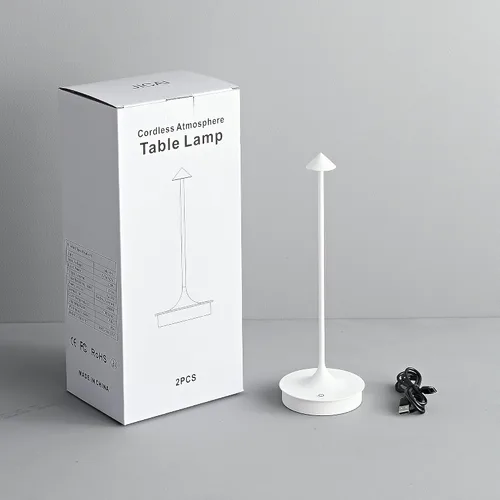 Vista 9 de Cordless Table Lamp Rechargeable LED Table Lamps Battery Operated 4000mAh Touch Dimmable Wireless Lamp Waterproof Portable Outdoor Table Light for