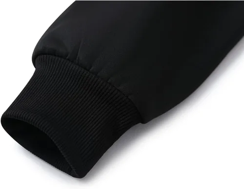 Vista 7 de Sudadera con capucha para hombre, diseño de panel multicolor, de forro polar, manga larga, para deportes