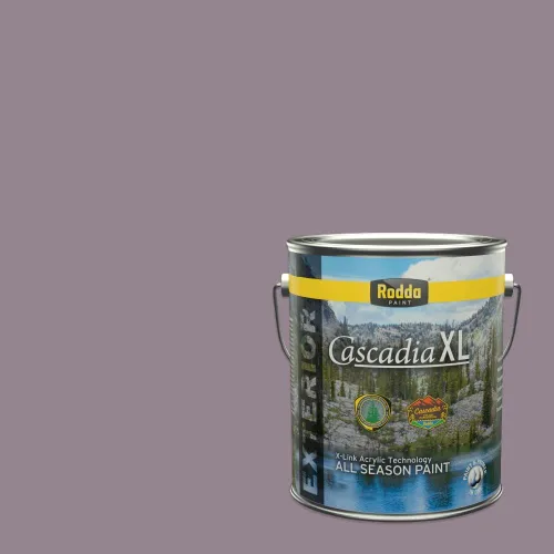 Vista 152 de Rodda Paint CASCADIA XL Pintura e imprimación de satén exterior en uno, cuarto de galón, bikini lavanda