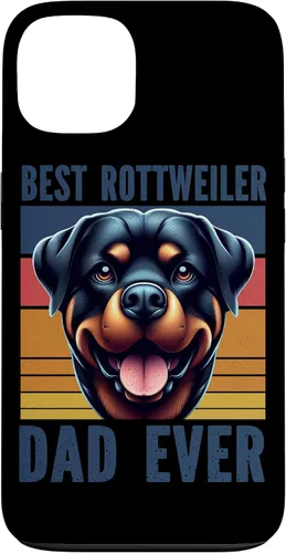 Vista 7 de Rottweiler Dad Rottie Father Dog Parent Father's Day Retro Case for iPhone 16