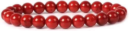 Vista 27 de Justinstones Gem - Pulsera elástica de cuentas redondas de 8 mm de gemas semipreciosas, unisex, de 7 pulgadas AA Thulite