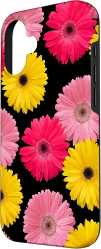 Vista 2 de iPhone 16 blooming gerbera flower, daisies, gerberas, daisy, flowery, Case
