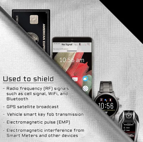 Vista 3 de Tela Faraday en forma de diamante ~ Bloqueo de señal de alto blindaje ~ Bloqueo de señal ~ Bloqueo de señal ~ Bloquea señales RF (incluyendo 5G) ~