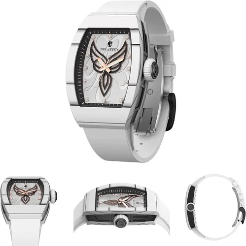 Vista 6 de DAVIS ELVIN - Elegante reloj de mariposa Daviselvinwatch para mujer estilo barril de vino con movimiento de cuarzo impermeable para mujer combina