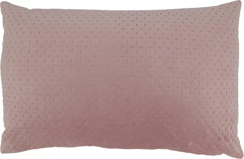 Vista 4 de SARO LIFESTYLE Pinsonic - Almohada de terciopelo beige, 14 x 20 pulgadas, relleno de poliéster