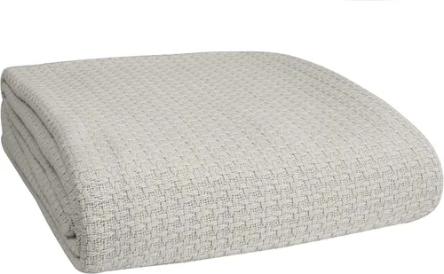 Vista 12 de Manta para cama 100% algodón, transpirable, tamaño individual, cobija térmica de algodón, perfecta para cubrir cualquier cama en cualquier