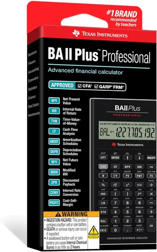 Vista 9 de Calculadora financiera profesional Texas Instruments BA II Plus