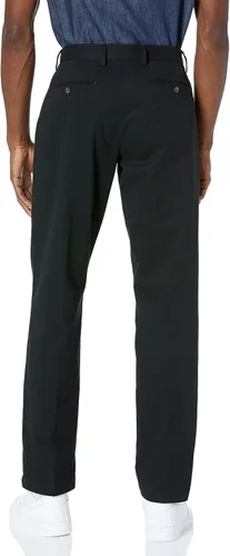 Vista 2 de Tienda Essentials Men's Classic-Fit Wrinkle-Resistant Flat-Front Chino Pant (Available in Big & Tall)