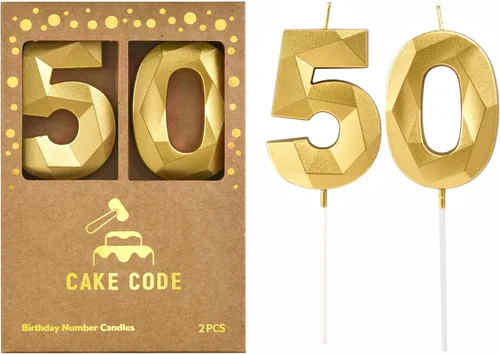 Vista 26 de Crystal Gold - Velas de cumpleaños con número 0 de 2.76 pulgadas, velas doradas y de números de pastel para celebración de fiesta