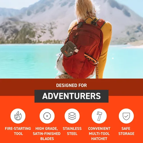 Vista 2 de S.O.L. Survive Outdoors Longer Equipo de camping SOL Stoke Camp Hacha