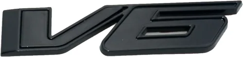 Vista 5 de 1 calcomanía de repuesto para placa de identificación de emblema V6 3D para Canyon Colorado 17-20 (negro brillante)