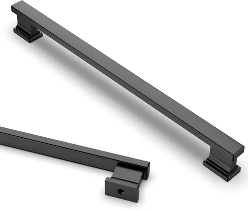 Vista 15 de Asidrama - Paquete de 6 manijas de gabinete de cocina color latón cepillado de 3.75 pulgadas (96mm), tiradores para gabinete, accesorios