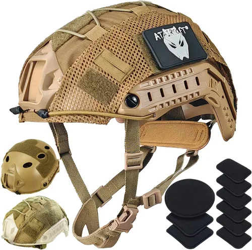 Vista 12 de ATAIRSOFT Casco táctico rápido para paintball y airsoft tipo PJ Od