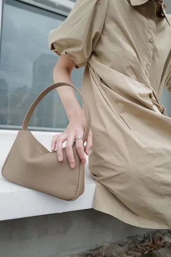 Vista 7 de Daiblueland Bolso pequeño de cuero para mujer, bolso de mano de lujo con cierre de cremallera
