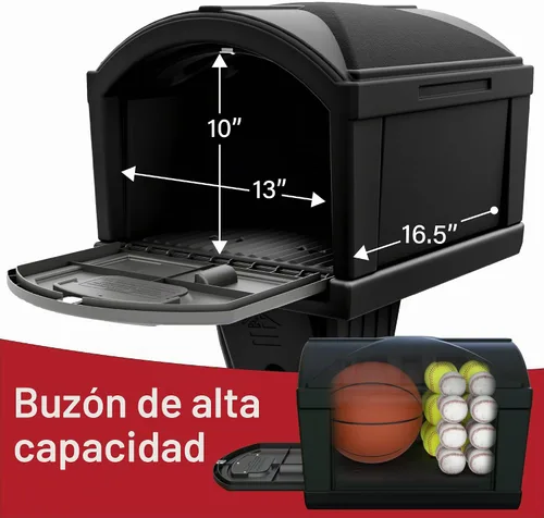 Vista 2 de Simplay3 USPS T4 - Cubierta para buzón y poste XL con construcción duradera de doble pared, diseño resistente a la intemperie, color negro