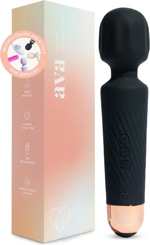 Vista 16 de Ava Vibrador de varita sexual [vibrador estimulador de clítoris] Vibrador para mujer Juguete sexual Regalos para mujeres 20 patrones y 8