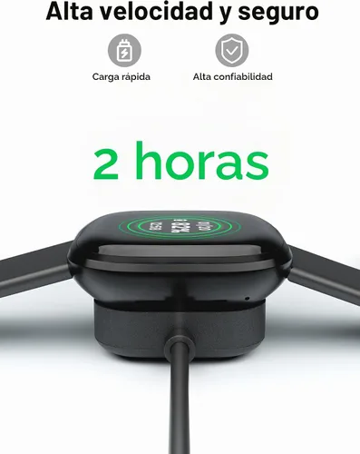 Vista 4 de Compatible con Fitbit Sense y Versa 3 Charger Cable de carga de repuesto para Sense 2, Versa 4 Smartwatch de 3.3 pies, cable inalámbrico magnético