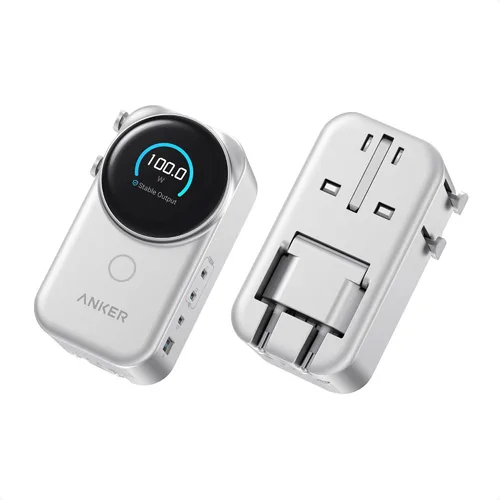 Vista 8 de Anker Cargador universal, 100 W GaN USB C carga rápida de viaje Gris-oscuro