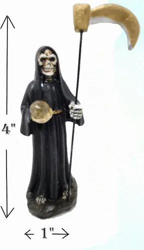 Vista 4 de Estatuas Santa Muerte 4" Set de 7 piezas