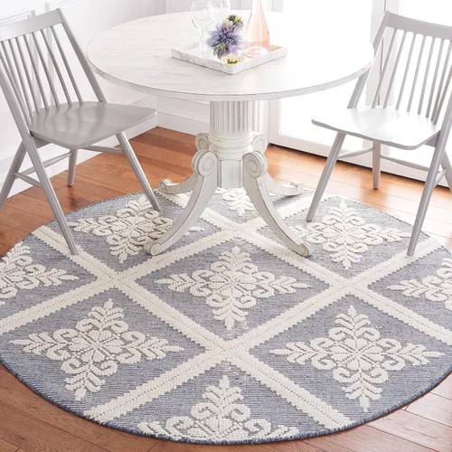 Vista 14 de SAFAVIEH Vermont Collection - Alfombra decorativa de 2 pies 3 pulgadas x 4 pies, color marfil, lana hecha a mano, ideal para zonas de alto tráfico