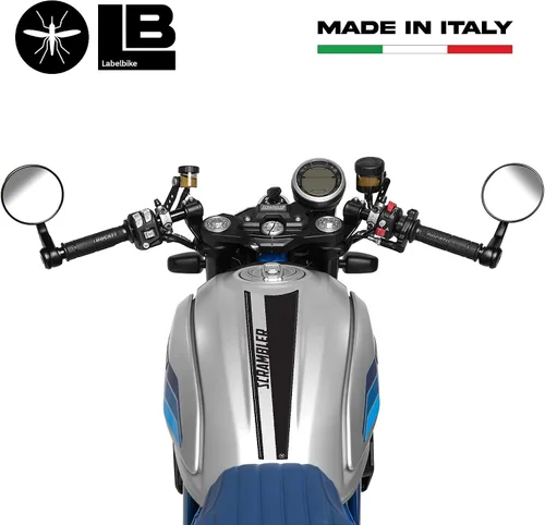 Vista 2 de labelbike - Adhesivo 3D para motocicleta, protección y decoración para depósito de combustible en resina compatible con Ducati Scrambler Nuevo