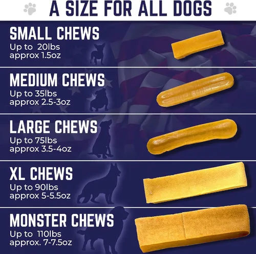 Vista 4 de Devil Dog Pet Co. Himalayan Yak Cheese - Masticables para perros, pequeños, paquete de 4, 100% naturales y saludables, sin lactosa, golosinas