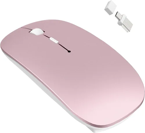 Vista 13 de Ratón Bluetooth inalámbrico para MacBook Air Mac Pro iPad Laptop Computadora Pad Óptico recargable delgado silencioso modo dual