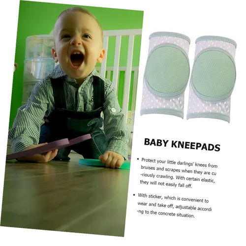 Vista 5 de EXCEART Rodilleras ligeras para gatear para niños pequeños, protectores transpirables y suaves para gatear, diseño cómodo para todas las estaciones
