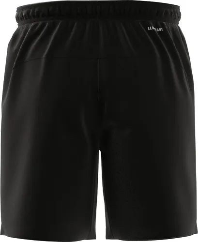 Vista 4 de adidas Pantalones cortos deportivos tejidos AEROREADY diseñados para hombre, Negro