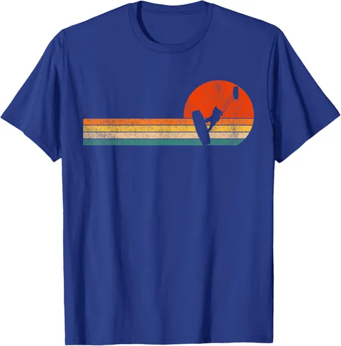 Vista 16 de Camiseta retro de kitesurf de kitesurf de kiteboarder vintage, Negro, S