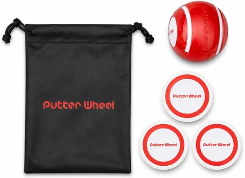 Vista 7 de PutterWheel Ayuda de entrenamiento para poner pelotas de golf (paquete de 3) – Sistema de entrenamiento de golf para práctica verde o esterilla