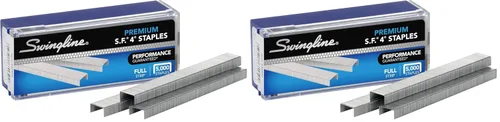 Vista 6 de Swingline Grapas, S.F. 4, grapas premium para grapadoras de escritorio, 1/4" de longitud, 210/tira, 5000/caja (35450)