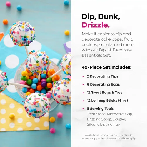 Vista 3 de Wilton 2104 – 0032 Candy Melts DIP y clip Decoración Essentials Set