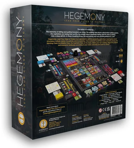 Vista 2 de Hegemony: Liderar tu clase hacia la victoria - Juego único asimétrico basado en cartas, juego de mesa político económico, a partir de 14 años, 2-4