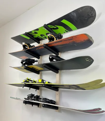 Vista 4 de Soporte de pared para snowboard (soportes para 5 tablas)