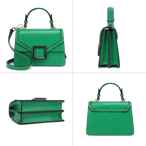 Vista 6 de Top Handle Satchel Handbag H2086