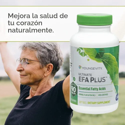 Vista 3 de Youngevity EFA Plus Omega 3 6 9 Fish, Flax & Borage Oil, 90 Caps, 4 Pack