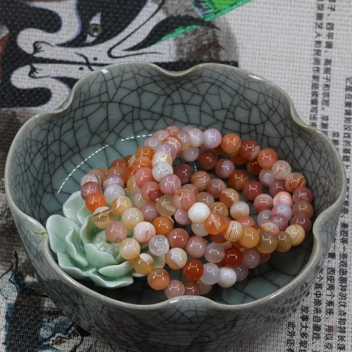 Vista 153 de Amandastone Pulsera elástica de cuentas redondas de 0.315 in con piedras preciosas naturales de 7 pulgadas